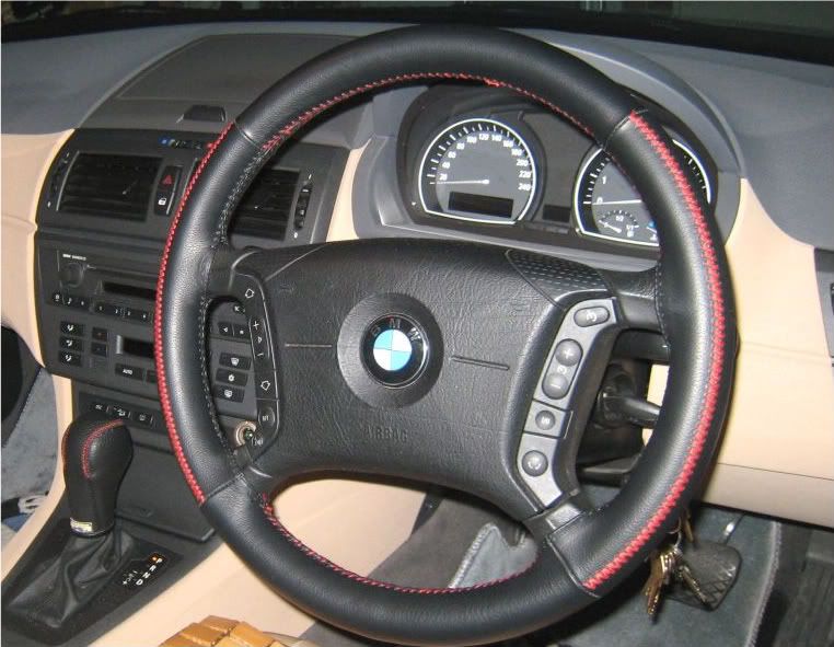 AMAZING GENUINE LEATHER LACE UP STEERING WHEEL COVER eBay